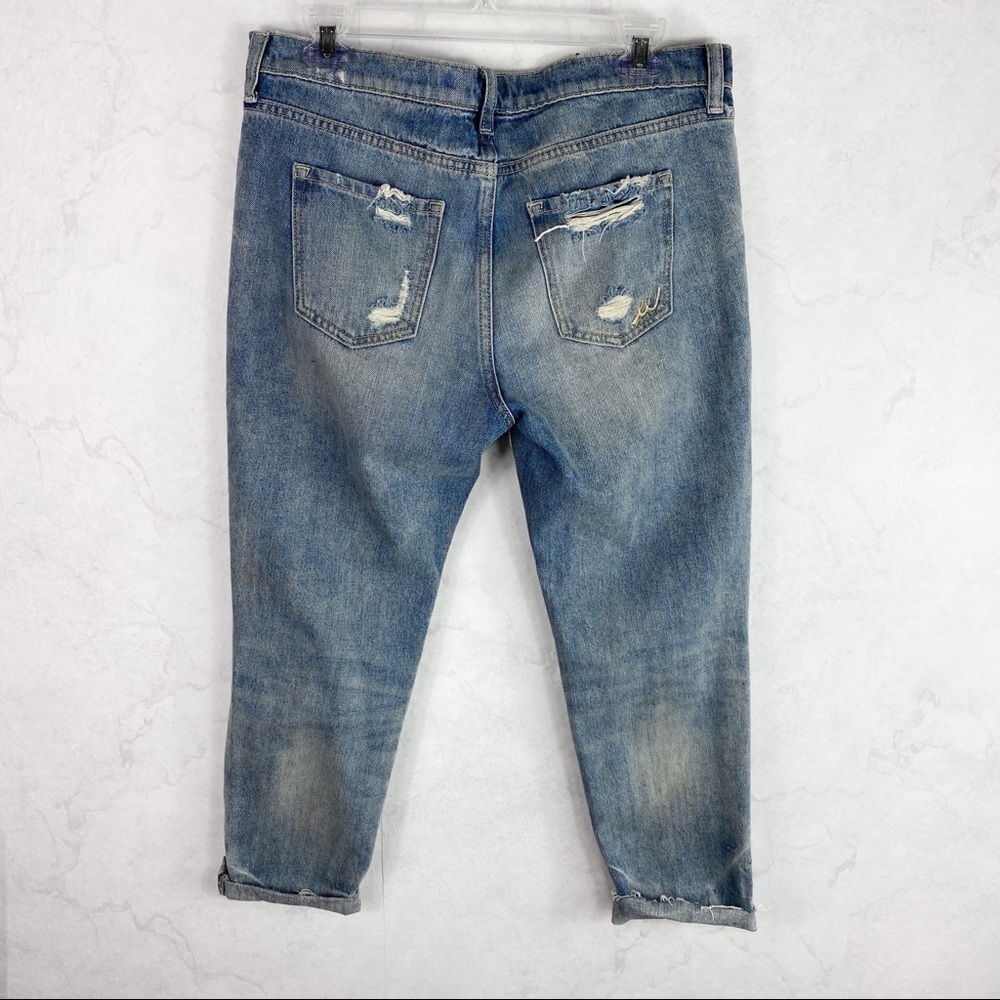 [Express] High Waisted  Ripped Original Jeans - Picture 4 of 6